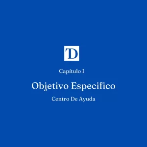 Objetivo especifico